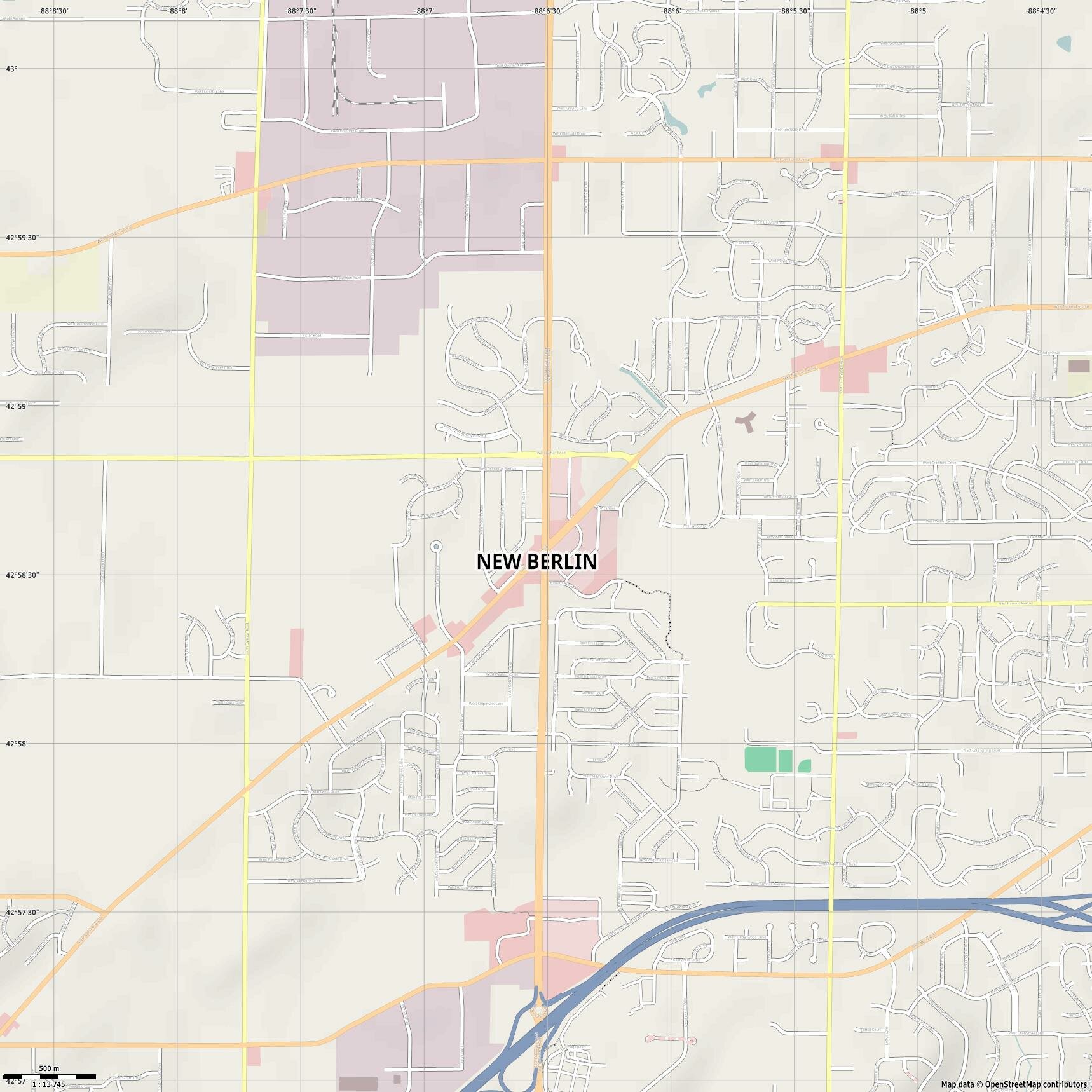 New Berlin jpg ultra high detail preview vector city map